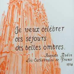 Claire Montaigne - Cathédrale orange - Auguste Rodin