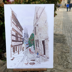 Cottrais, Quimper, La Rue du Lycée- rue