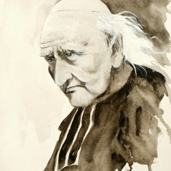 Mgr Duparc à l'aquarelle - zoom