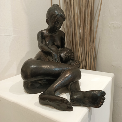 Sculpture - Cascade de tendresse - côté