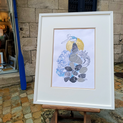 Béa Herry - Plongeon bleu - rue