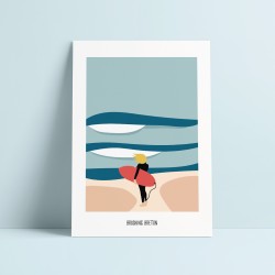 " Brushing Breton " - Affiche