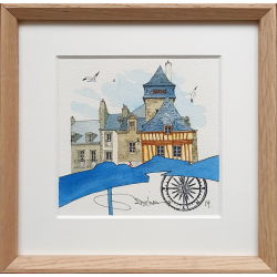 Alain Baudson - Les parasols bleus, Quimper