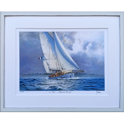 JM Misslen - Le Yawl, La Grande Hermine  - cadre
