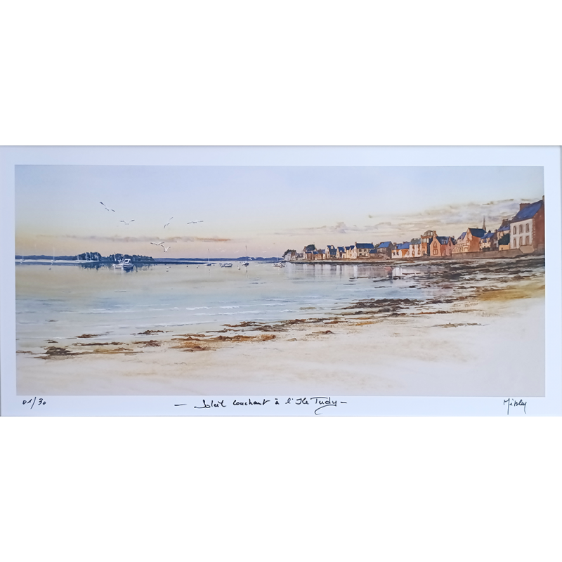 JM Misslen - Soleil Couchant à l'Ile-Tudy - Tirage d'art