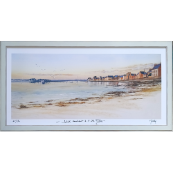 JM Misslen - Soleil Couchant à l'Ile-Tudy - Tirage d'art encadré