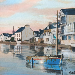 JM Misslen - Soleil Couchant à l'Ile-Tudy - détails