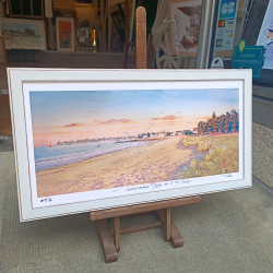 JM Misslen - Soleil levant Plage de l'Ile-Tudy  - encadré