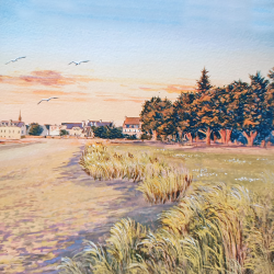 JM Misslen - Soleil levant Plage de l'Ile-Tudy  - détails