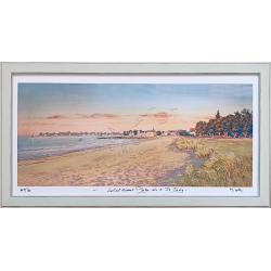 JM Misslen - Soleil levant Plage de l'Ile-Tudy  - Tirage d'art