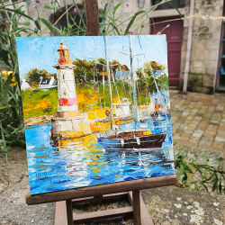 Alain Muller - Ile de Groix - Le Port - carré