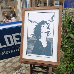 Marion Romain - La Fille aux cheveux de sel - pp blanc - encadré