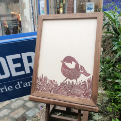 Marion Romain - Oiseau d'hiver - encadré