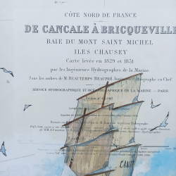 Alain Baudson - La Cancalaise (Cancale) au large de la Houle - détails