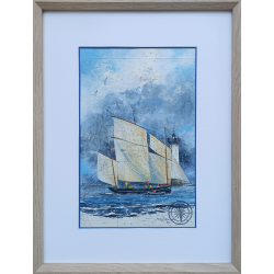 Alain Baudson - La Cancalaise près du Phare du Herpin