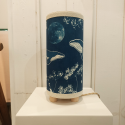 LinoLino - Deux baleines sous la lune 1 - Taille S - éteint