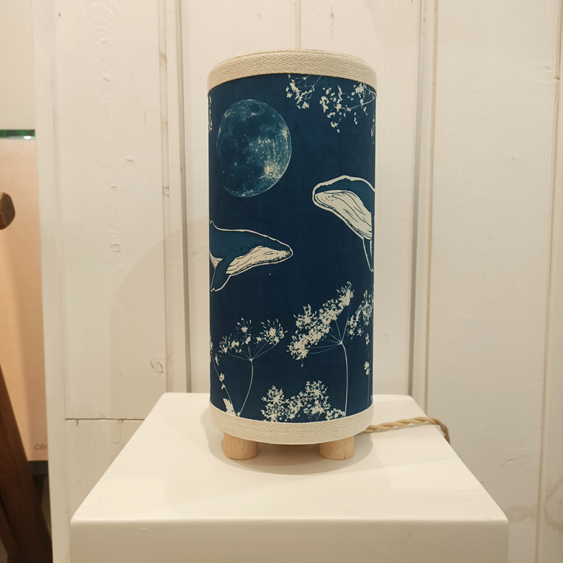 LinoLino - Deux baleines sous la lune 1 - Taille S - éteint