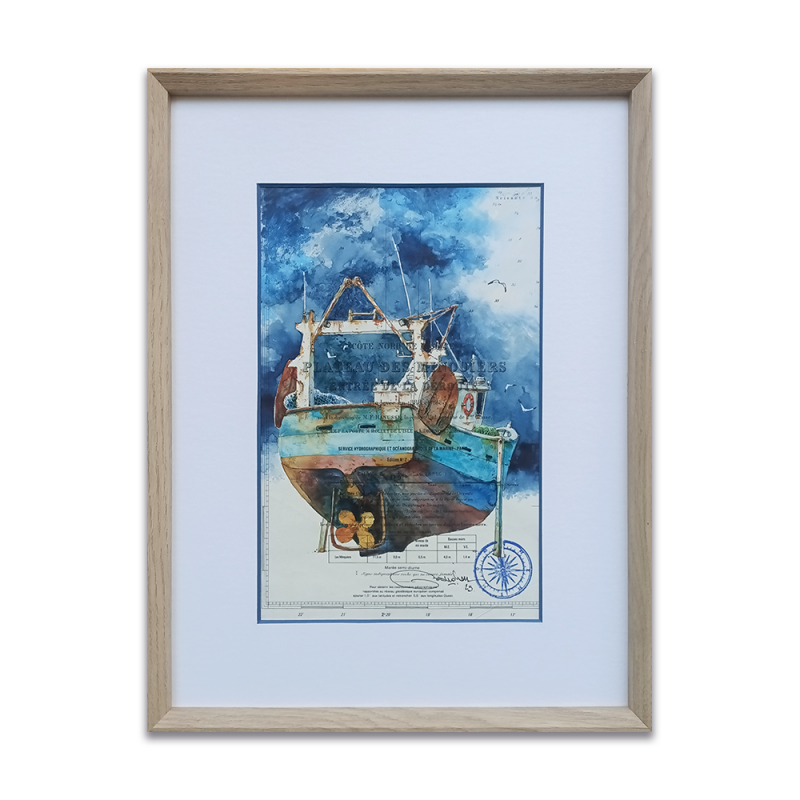 Alain Baudson - Chalutier au repos - site