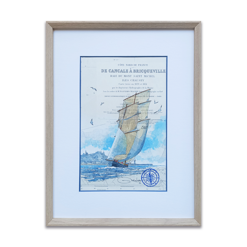 Alain Baudson - La Cancalaise (Cancale) au large de la Houle - site