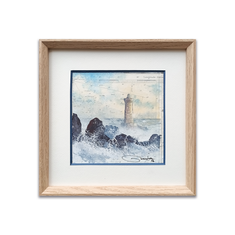 Alain Baudson - Le Phare du Four - 20x20cm - site