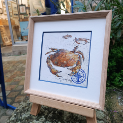 Alain Baudson - Tourteaux - 20x20 cm - encadré