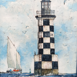 Alain Baudson - La Perdrix - Ile-Tudy - 20x30 cm - détails