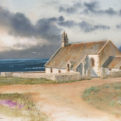 JM Misslen - La Chapelle de St-They à la Pointe du Van  - détails