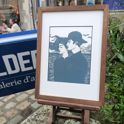 Marion Romain - Amour du large (bleu) - encadré