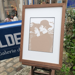 Marion Romain - Amour du large (rose) - encadré