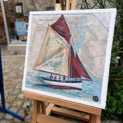 Brigitte Uguen - Port d'Audierne - rue