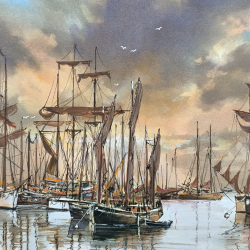 JM Misslen - Corentin et Vieux Gréements - Port du Rosmeur - Dz  - détails