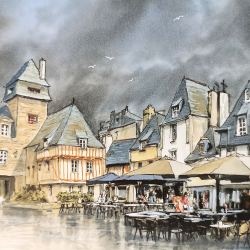 JM Misslen - Place Terre au Duc - Quimper -  détails