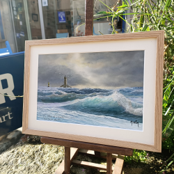 JM Misslen - Le Phare de la Vieille à la Pointe du Raz  - encadré