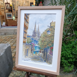 JM Misslen - Rue du Lycée - Quimper - encadré