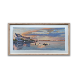 JM Misslen - L'heure dorée sur la rivière d'Etel à Pont Lorois