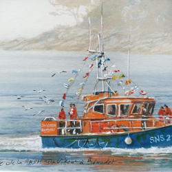 JM Misslen - La Vedette de la SNSM - Da Viken - à Bénodet - détails