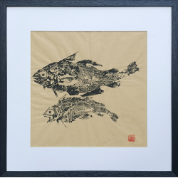 Gyotaku - " Deux Tacaud " C29