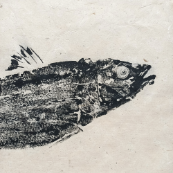 Gyotaku - Ilona Stephani - Loup, Bar - détails 1