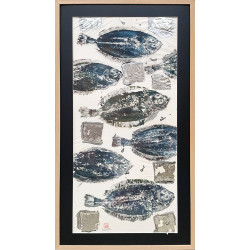 Ilona Stephani - Frise de Limande Bleue et argent