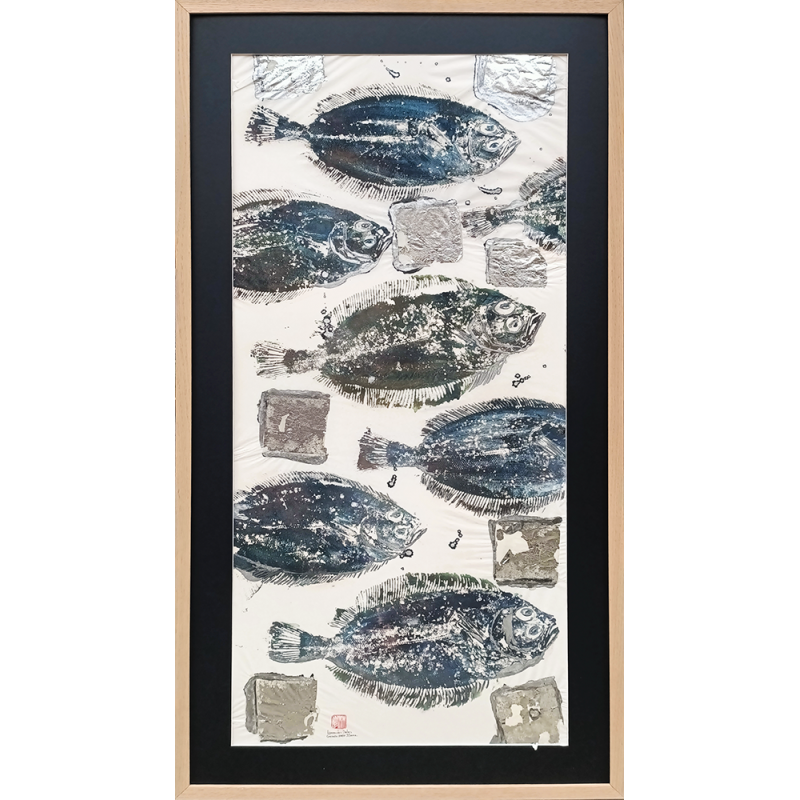 Ilona Stephani - Frise de Limande Bleue et argent