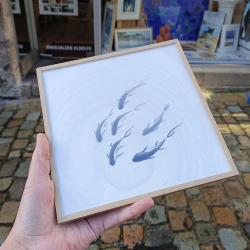 Cl Sumie - Poissons dansants II - encadré