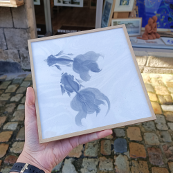 Cl Sumie - Poisson Rouge II - encadré