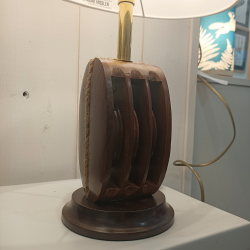 Lampe à poser - ovale30 + pied poulie - détails