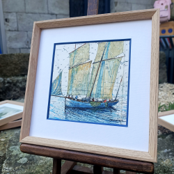 Alain Baudson - Partie de pêche entre amis - encadré