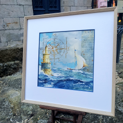 Alain Baudson - La Balise Jaune - encadré