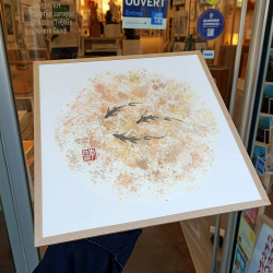 CL Sumie - Echos under water - yellow  - encadré