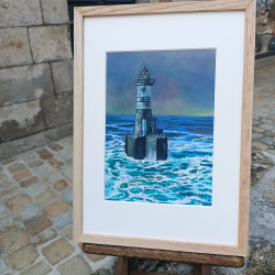 Markolero - Ar-Men au coucher du soleil - encadré