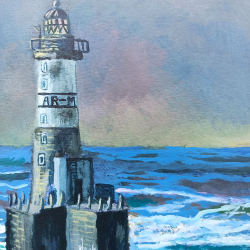 Markolero - Ar-Men au coucher du soleil - détails