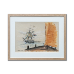 JM Misslen - Un sinagot croise le Morgenster dans le Golfe du Morbihan