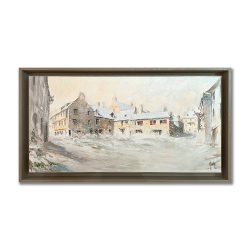 JM Misslen - Huile - Place au Beurre sous la neige